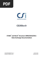 CSI Etabs To Revit Structure Data Excahge Manual CC