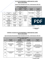 Special Sessional Examination Schedule Odd Sem 2022-23