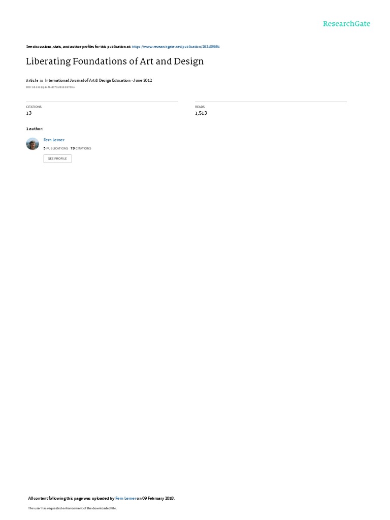 Liberating Foundations of Art and Design PDF Design Mathematics