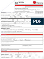 Conventional Account Opening Form With Crs-Entity