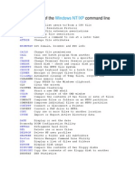 An A-Z Index of The Command Line: Windows NT/XP