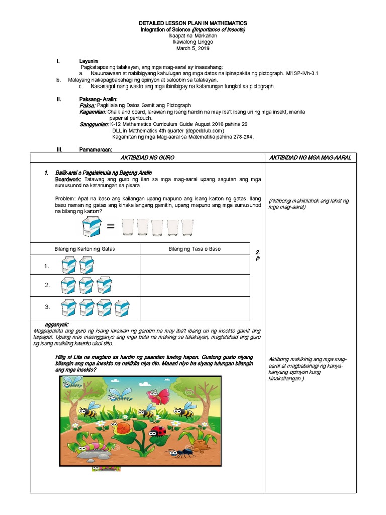 Demo Detailed Lesson Plan In Math Pdf