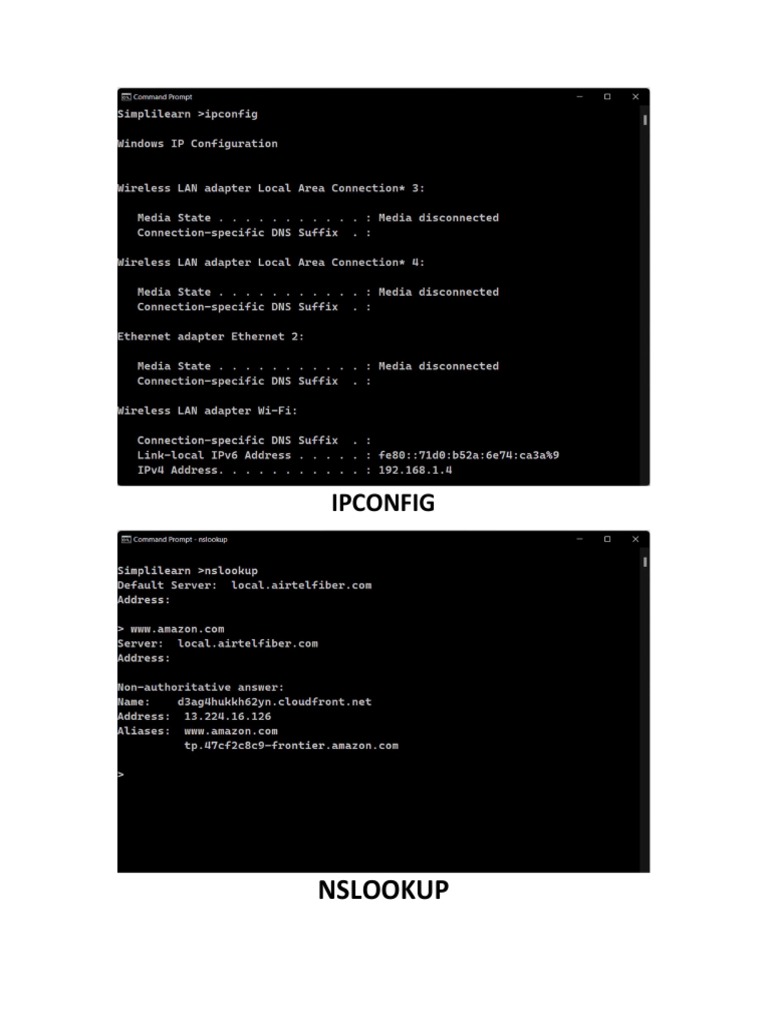 Network Commands PDF