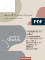 Kinds of Communication Types