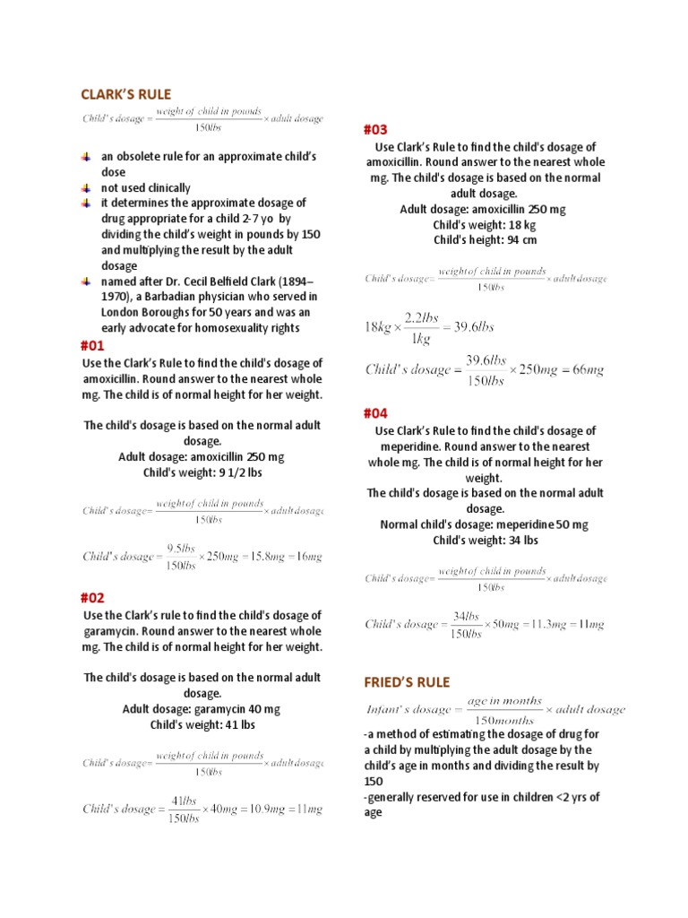 Lecture 10 CLARK | PDF | Dose (Biochemistry) | Chemistry