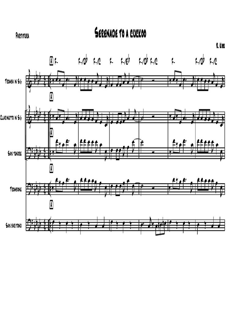 Finale 2007b (Serenade To Cuckoo Partitura Definitiva PDF