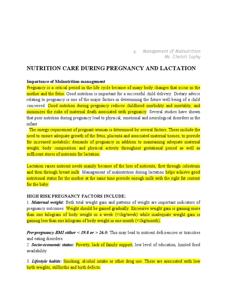 Maternal Nutrition for Healthy Pregnancy | PDF | Pregnancy | Fetus