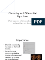 Chemistry and Differential Equations