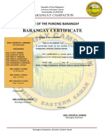 CAMPACION Barangay Certificate 2020