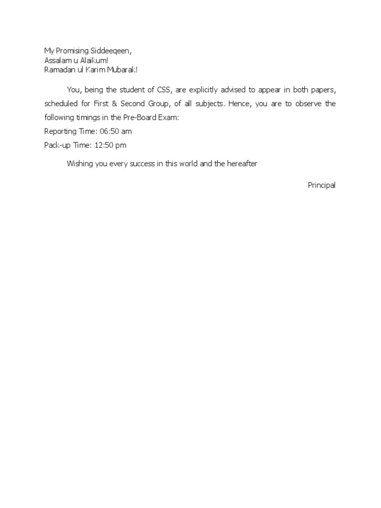 CSS Pre-Board Exam Schedule 2023 | PDF