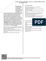 571 - Reading Comprehension Passage 01 MCQ Test With Answers Rural World Now An Urban One