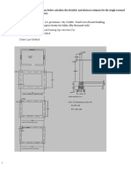 Calculate estimate for single-roomed load-bearing building