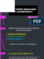 3 Branches of Gov't