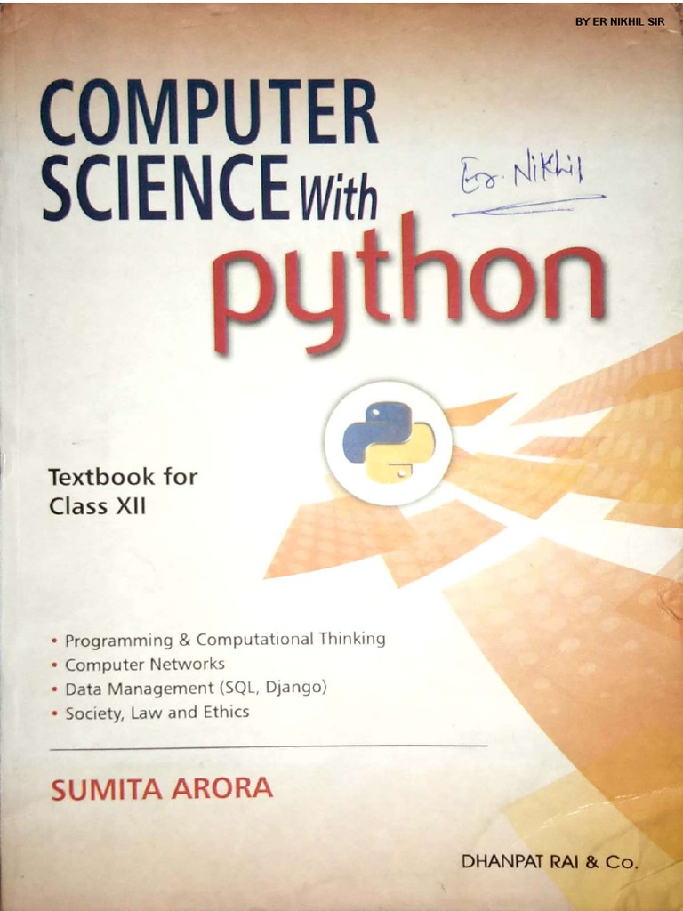 Python Class 12 Full Book Sumita Arora - Compressed | PDF