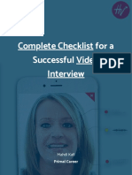 Complete Checklist For A Successful Video Interview