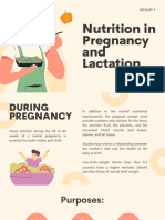 GROUP 1 Nutrition in Pregnancy and Lactation