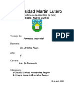 Principios Activos Exicipientes y Formas Farmaceuticas) TEMA NO 2 FARMACIA INDUSTRIAL