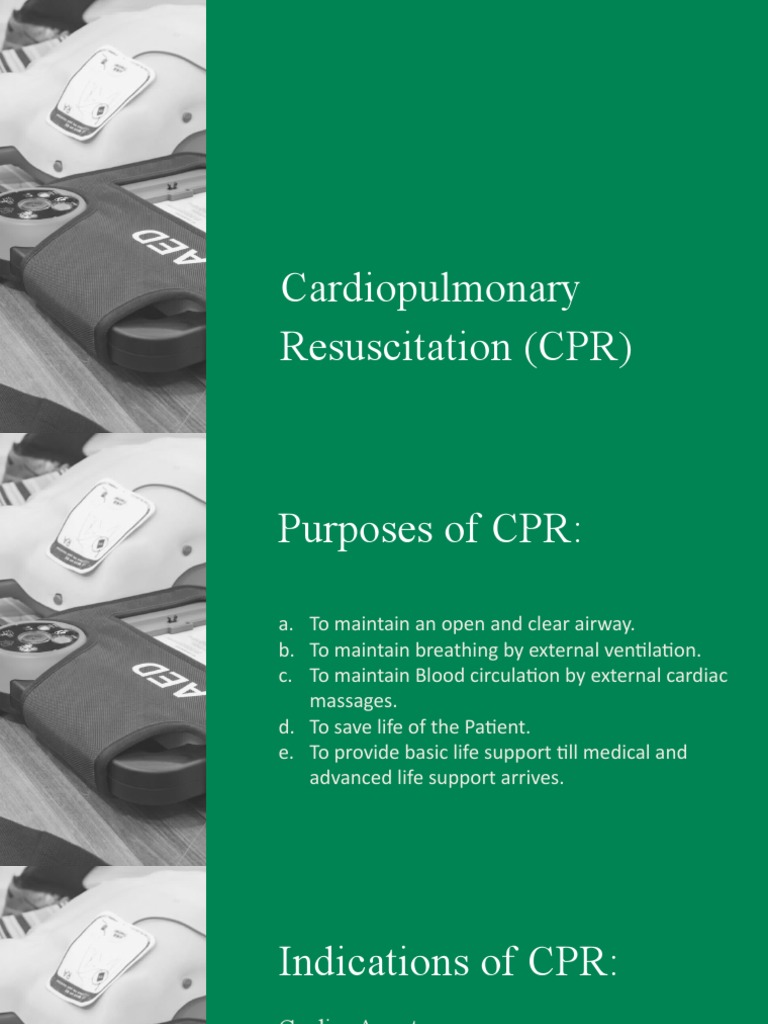 Cardiopulmonary Resuscitation (CPR) | PDF | Cardiopulmonary ...