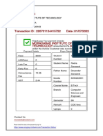 MORADABAD INSTITUTE OF TECHNOLOGY NET_BANKING PAYMENT RECEIPT