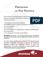 Protocolo para Atender La Violencia Política en Razón de Género - Morena