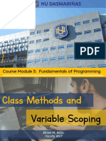 Class Methods and Variable Scoping Fundamentals