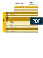 Calendario de Pruebas y Entregas Final Del Primer Trimestre