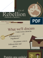 Cry of Rebellion Report