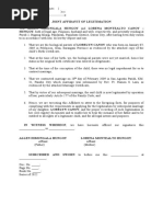 Joint Affidavit of Legitimation