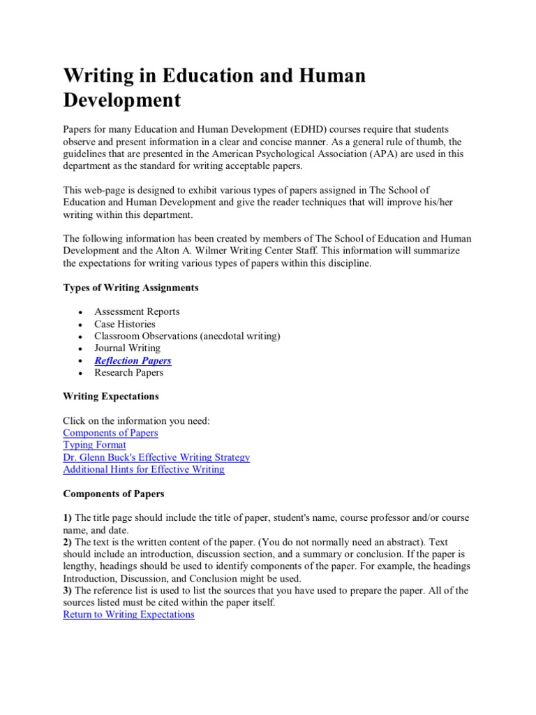Human Development Education Insights | PDF | Paragraph | Narration
