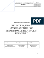 Pts 012- Seleccion, Uso y Mantencion Epp