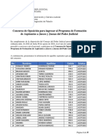 Concurso de Oposición para Ingresar Al Programa de Formación de Aspirantes A Jueces y Juezas Del Poder Judicial