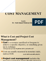 1 المحاضرة الاولى Cost