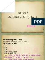 Testdaf Mündliche Aufgabe 4