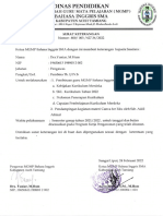 Surat Keterangan MGMP