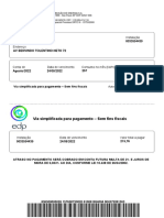 Conta de energia EDP com vencimento em 24/08