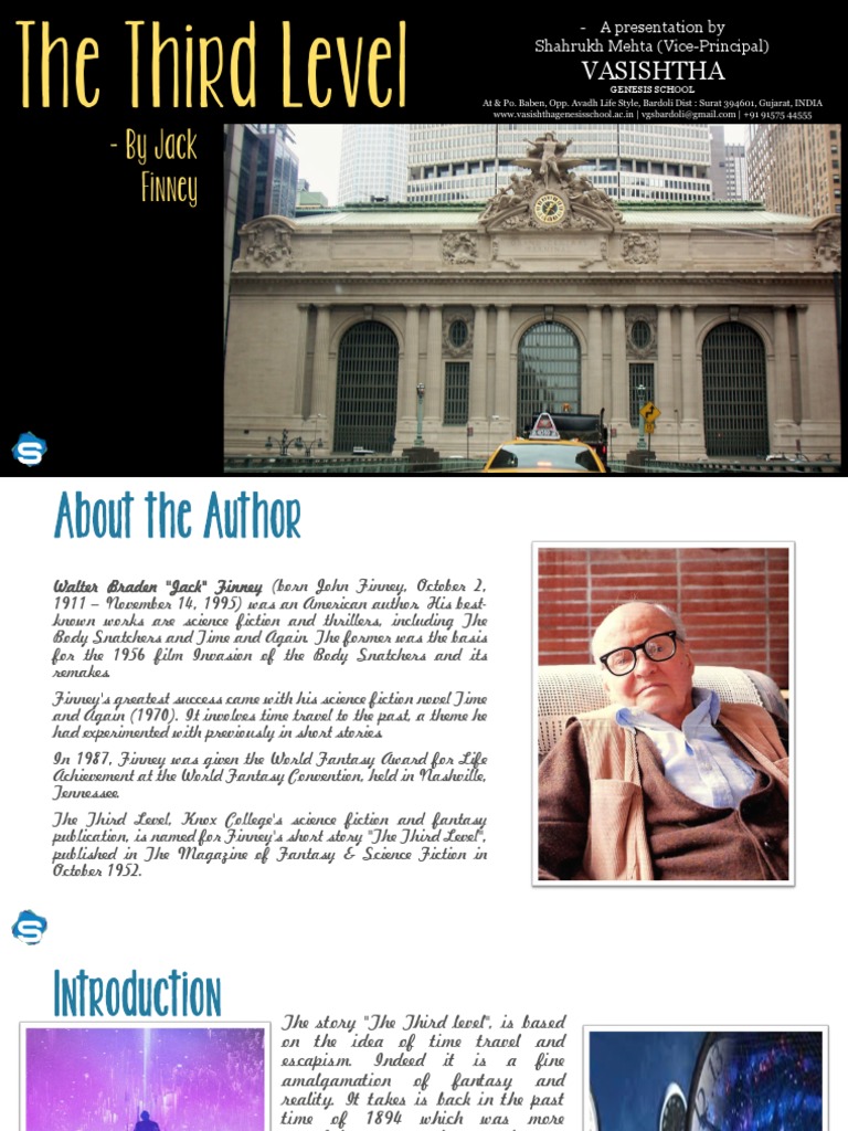 Class 12 Vistas C1 The Third Level | PDF