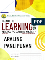 Araling Panlipunan Lm2 q2 Grade10