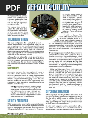 Mutants & Masterminds 3e - Gadget Guide - Utility