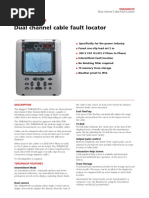 Dual Channel Cable Fault Locator: TDR2000/2P