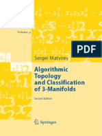 Algorithmic Topology and Classification of 3-Manifolds (Algorithms and Computation in Mathematics) by Sergei Matveev