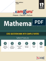 Examguru Mathematics Class 12 Question Bank 2023