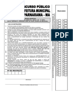 Prova Professor Ciencias Parnarama