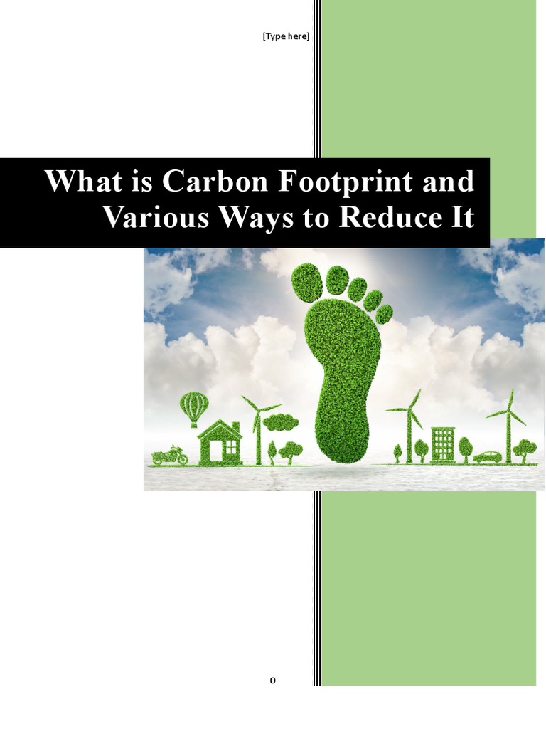 What Is Carbon Footprint Pdf Carbon Footprint Sustainable Energy
