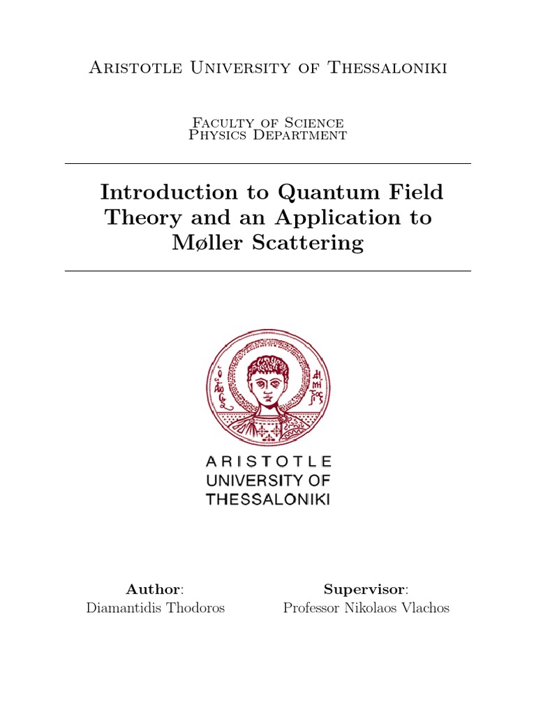 Introduction To Quantum Field | PDF | Field (Physics) | Noether's Theorem