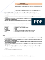 Contemporary Topics Unit 9 - VOCABULARY REVISION Yta