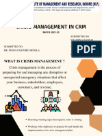 Crisis Management in CRM