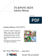 Poets &pancakes Ashoka Mitran: Kurian Thomas PGT English JNV, Chamarajngar