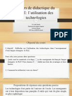 Utilisation Des Technologies Module Didactique