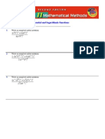 Name: - : Worksheet 5.1 Exponential and Logarithmic Functions