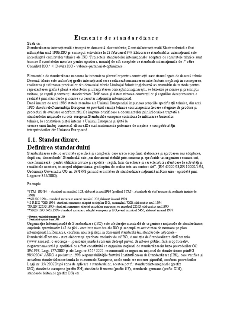 2.1 Tipuri de Standarde | PDF